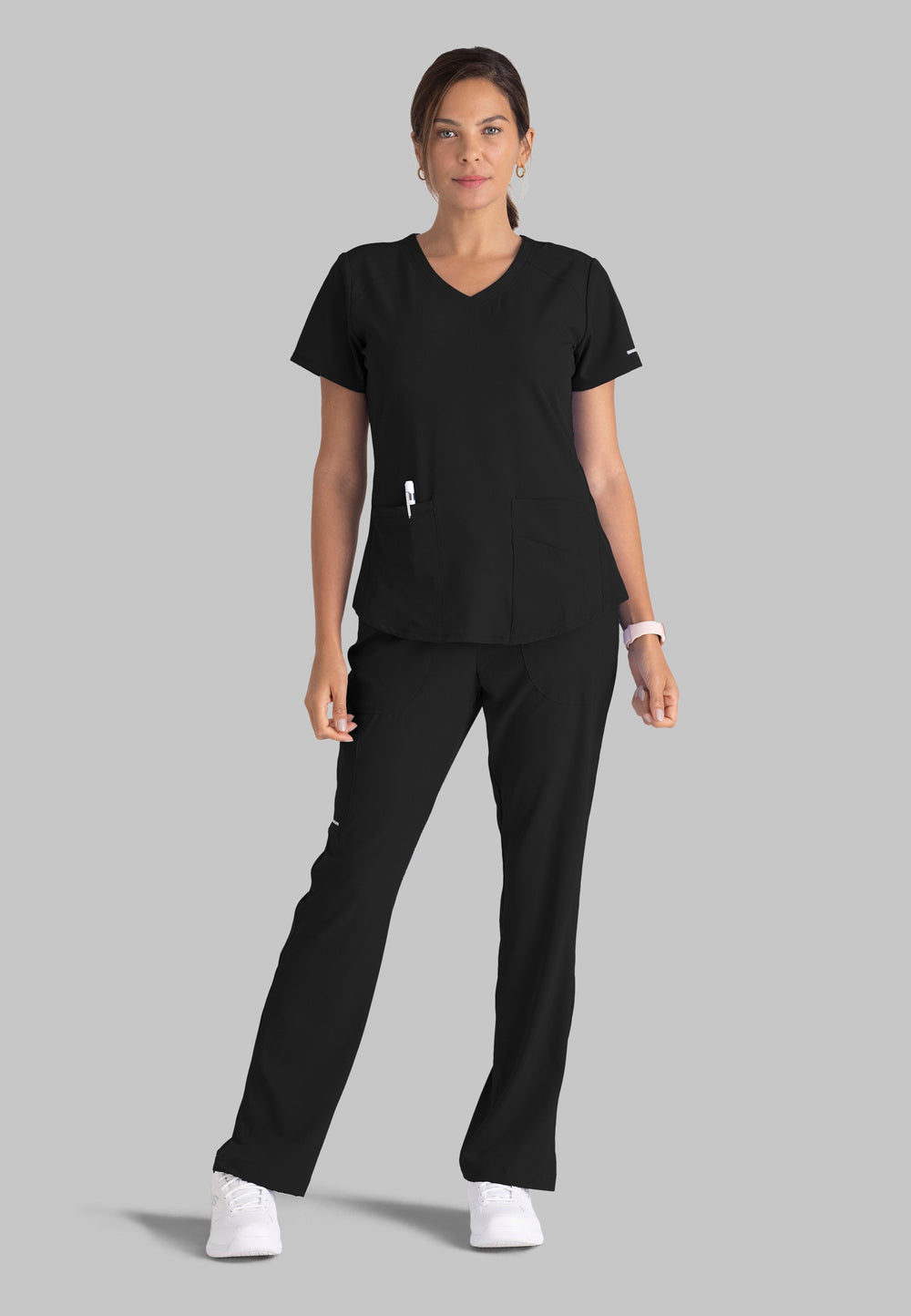Women's Modern Fit V-Neck Scrub Top Skechers - Bayberry Uniforms