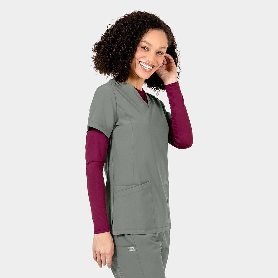 Women's V-Neck Top EPIC - Bayberry Uniforms
