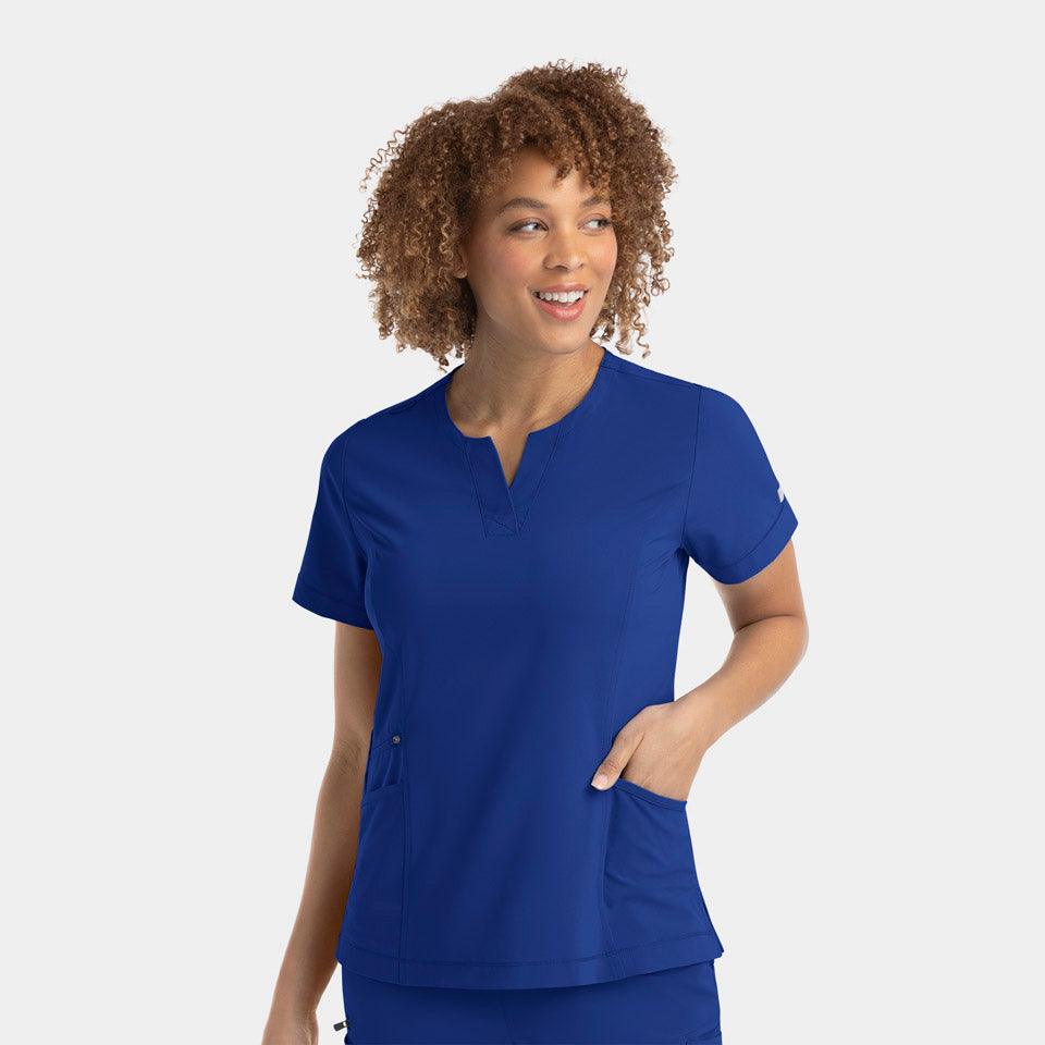 Women's Notched Neck Top EPIC - Bayberry Uniforms