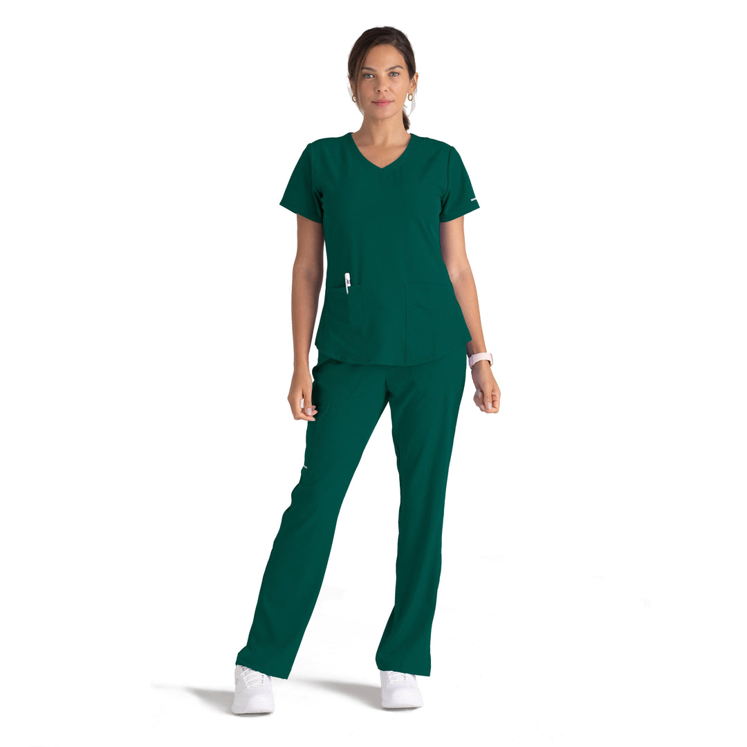 Women's Modern Fit V-Neck Scrub Top Skechers - Bayberry Uniforms