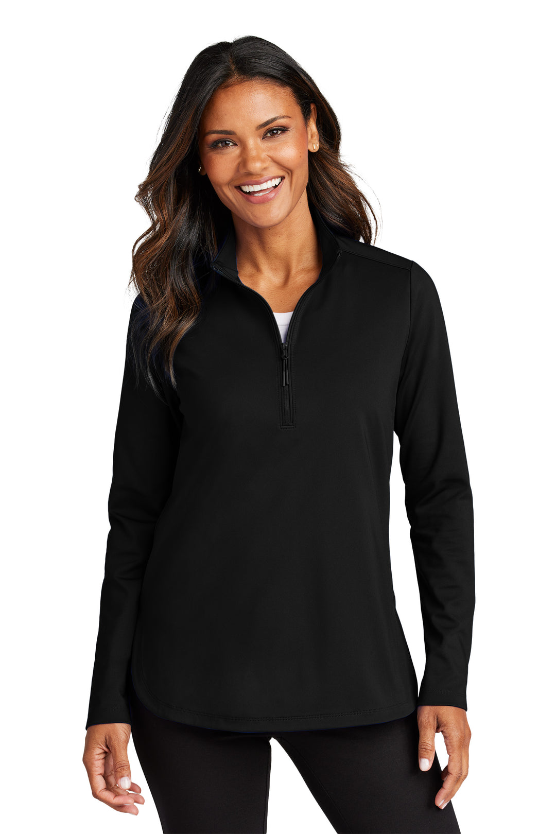 Port Authority® C-FREE® Double Knit 1/4-Zip - Women