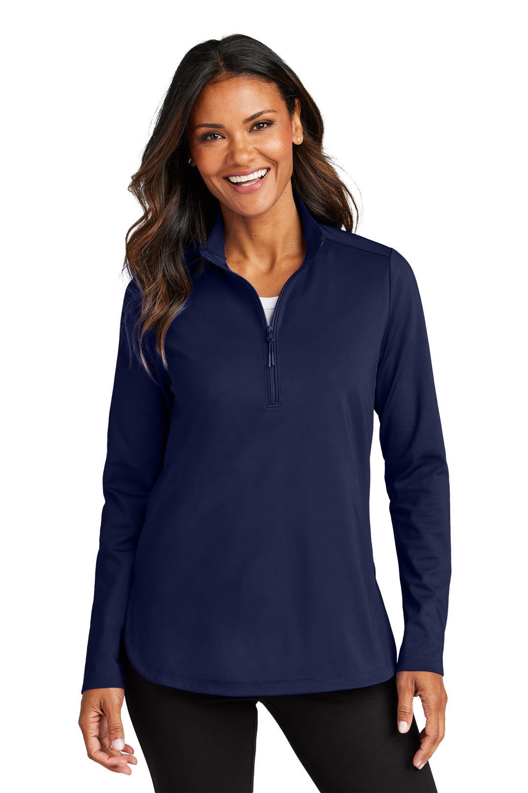 Port Authority® C-FREE® Double Knit 1/4-Zip - Women