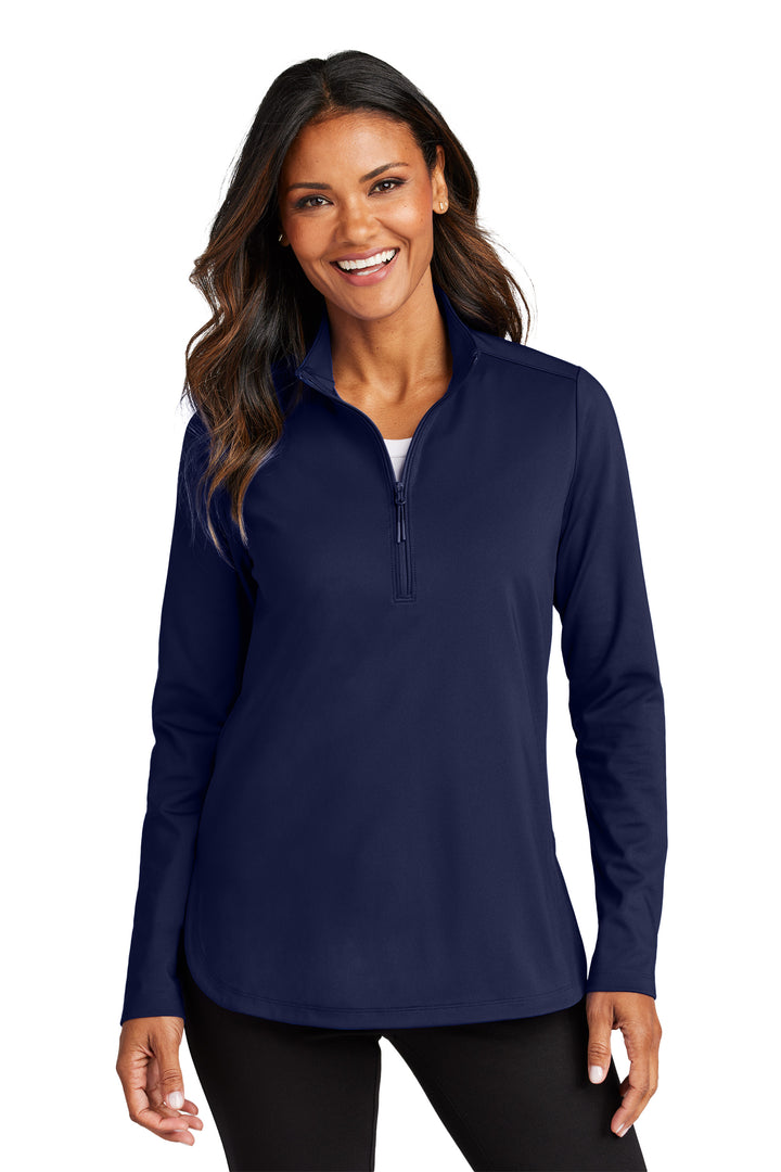 Port Authority® C-FREE® Double Knit 1/4-Zip - Women